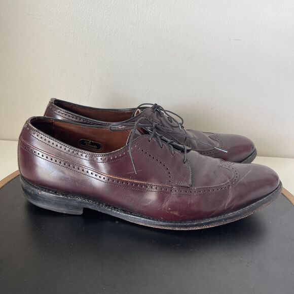 Allen Edmonds Other - Allen Edmonds Shoes Mens Size 10.5 B Mcallister Wingtip Oxford Dress  Burgundy